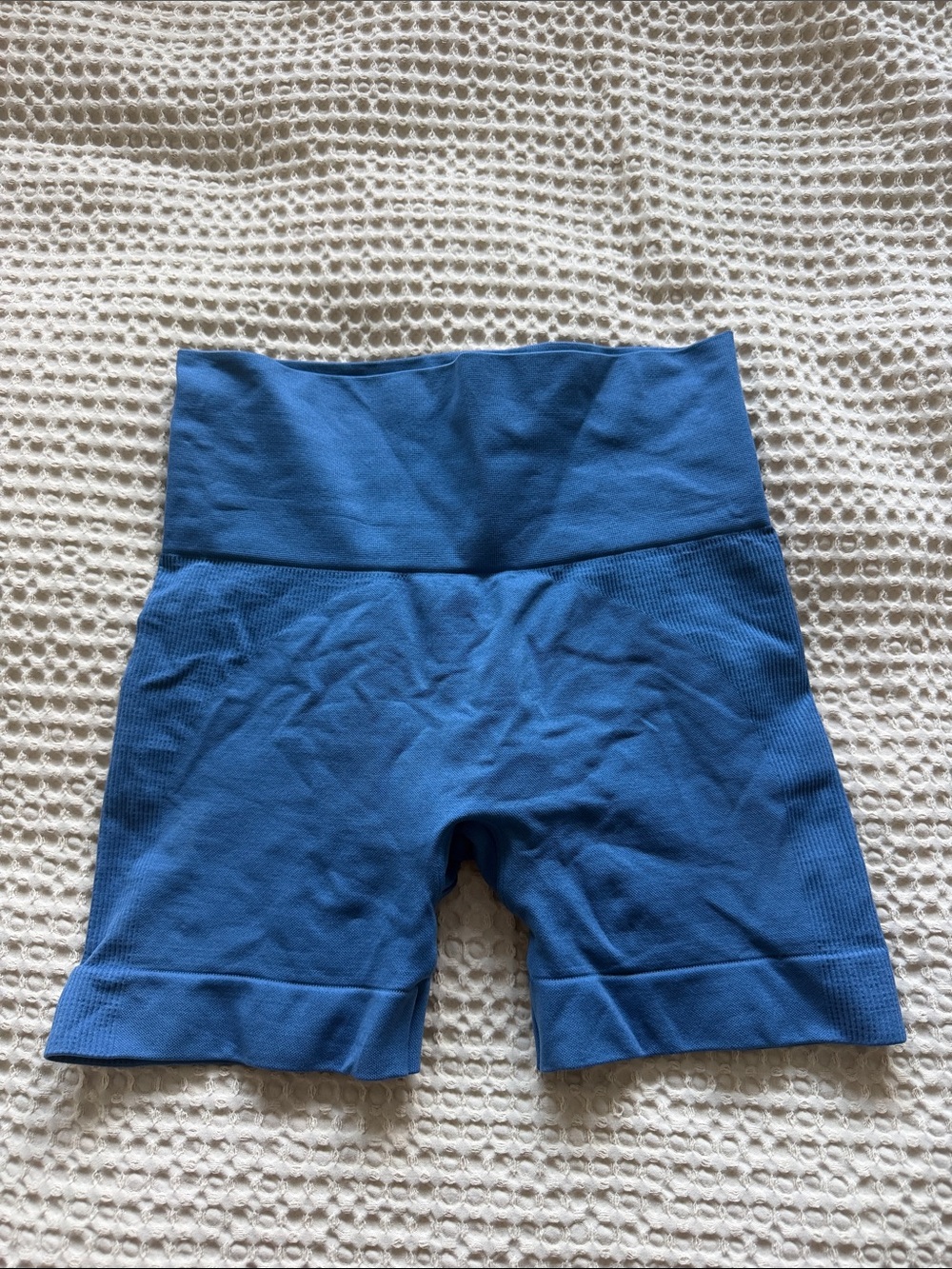 SET Active Blue High-Waist Seamless Bike Shorts